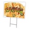 Signmission Nachos1 Yard Sign & Stake outdoor plastic coroplast window, C-1824 Nachos1 C-1824 Nachos1 - alternate 1